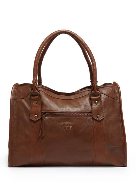 Shoulder Bag Cow Leather Basilic pepper Brown cow BCOW31