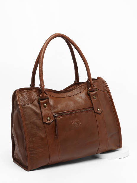 Shoulder Bag Cow Leather Basilic pepper Brown cow BCOW31 other view 2