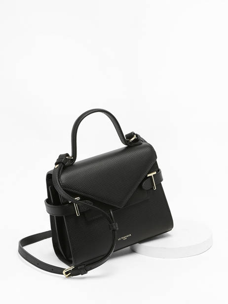 Small Leather Emilie Crossbody Bag Le tanneur Black emily TEMI1003 other view 2
