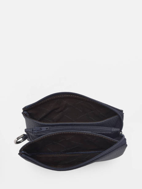 2-compartment Leather Pouch Nathan baume Blue original n 283N other view 1