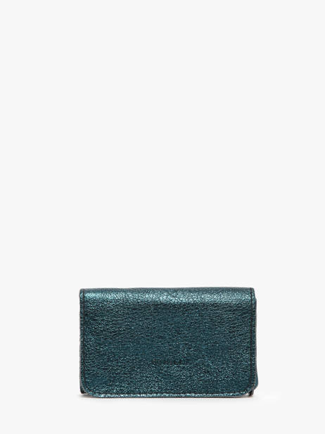 Porte-monnaie Etincelle Irisée Cuir Etrier Bleu etincelle irisee EETI650