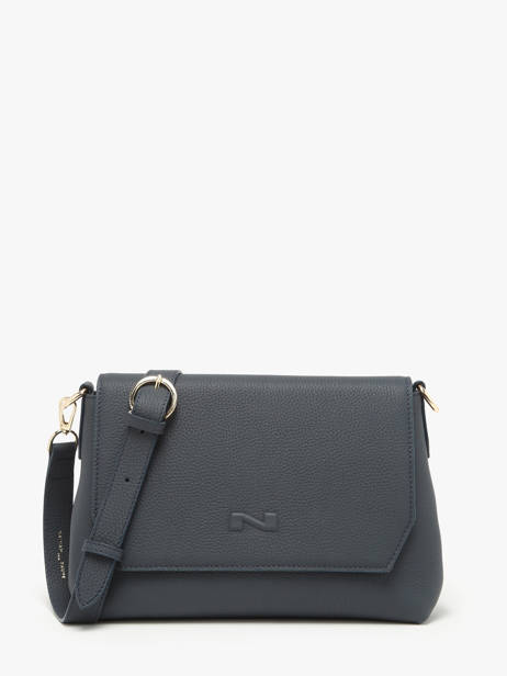 Sac Bandoulière Tycia Cuir Nathan baume Bleu victoria 89
