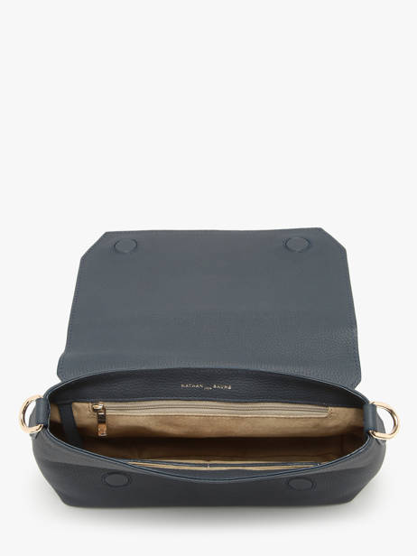 Sac Bandoulière Tycia Cuir Nathan baume Bleu victoria 89 vue secondaire 3