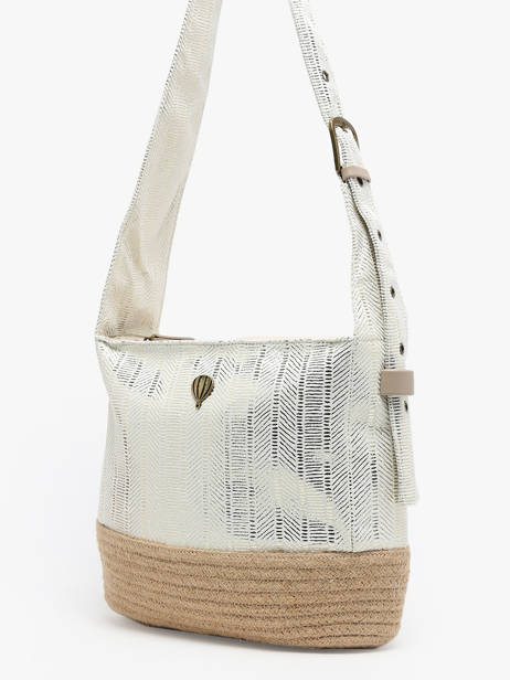 Shopper Guimauve Le voyage en panier White guimauve PM750 other view 2