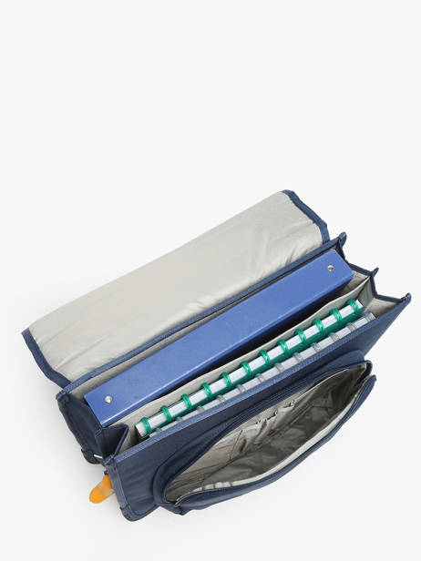 Satchel 2 Compartments Lily Boys Stones and bones Blue boys B other view 3