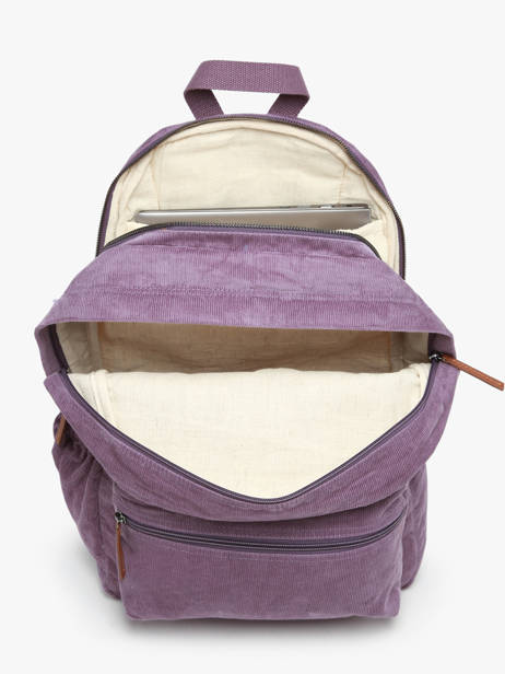 2-compartment Backpack Basilic pepper Violet delhi BDEH02 other view 3