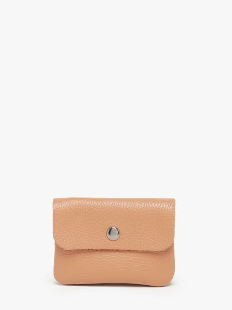 Coin Purse Leather Milano Brown caviar CA23092