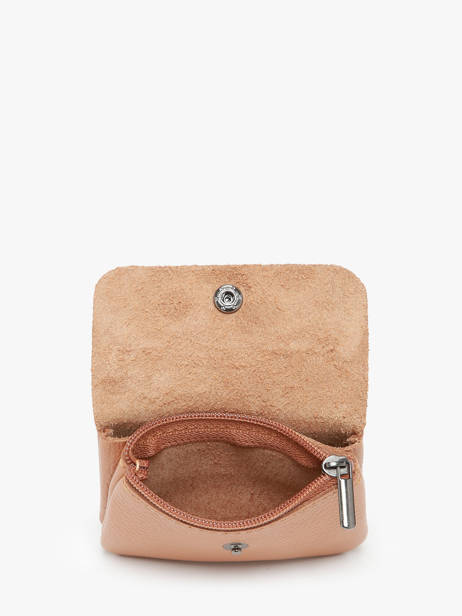 Coin Purse Leather Milano Brown caviar CA23092 other view 1
