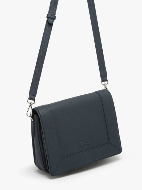 Leather Rotterdam Crossbody Bag Nathan baume Blue mondrian 3 other view 2
