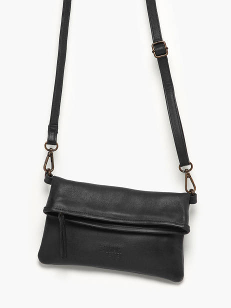 Shoulder Bag Cow Leather Basilic pepper Black cow BCOW75 other view 2