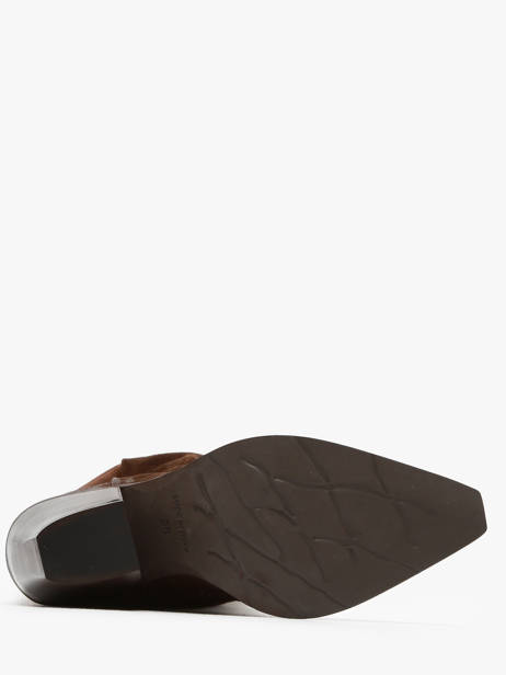 Heeled Boots Stivali Tubo In Leather Metisse Brown accessoires XD961 other view 5