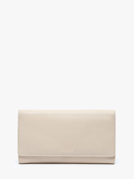 Continental L Leather Tradition Wallet Etrier Beige tradition ETRA095L