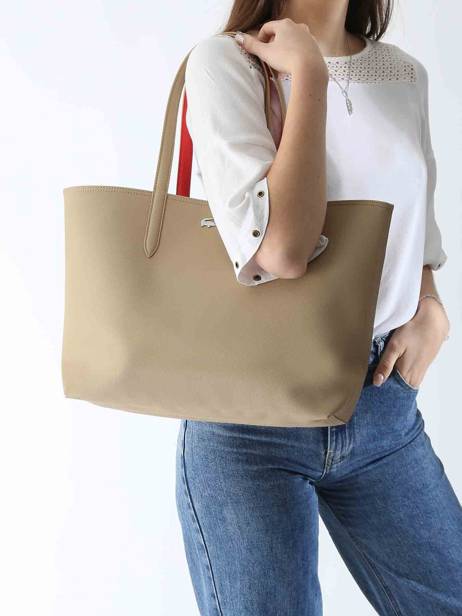 Reversible Shoulder Bag Anna Lacoste Beige anna 18SAXPG6 other view 1