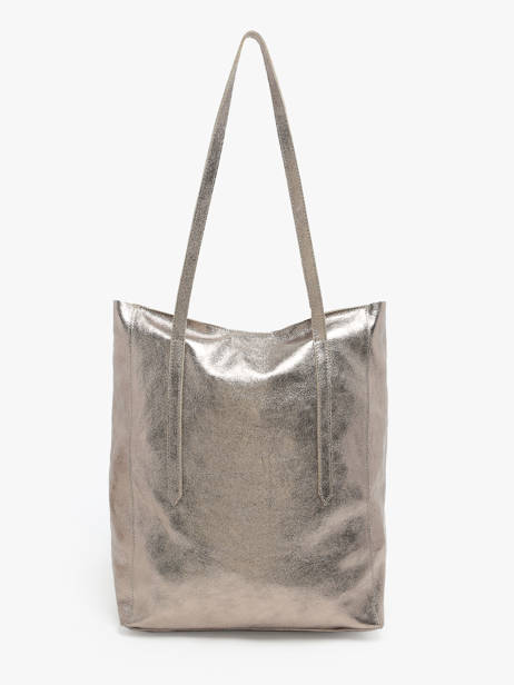 Sac Porté épaule A4 Nine Cuir Milano Argent nine NI24111