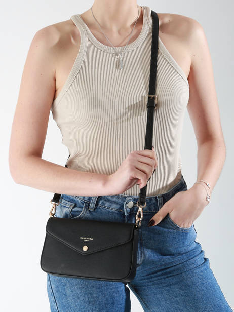 Shoulder Bag Saffiano David jones Black saffiano CM6120H other view 1