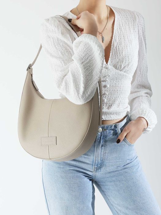 Longchamp Essential cuir Hobo bag Beige