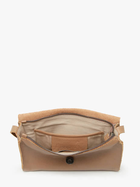 Shoulder Bag Leather Leather Biba Brown leather CET3L other view 3