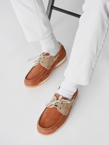 Formal Shoes Cross In Leather Fluchos Brown men F1449 other view 1