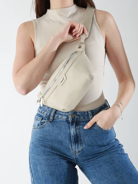 Belt Bag David jones Beige saffiano CM7371 other view 1