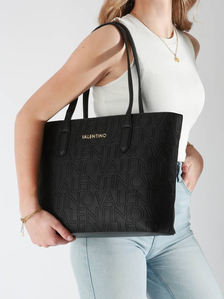 Shoulder Bag Pansy Valentino Black pansy VBS8PG01 other view 1