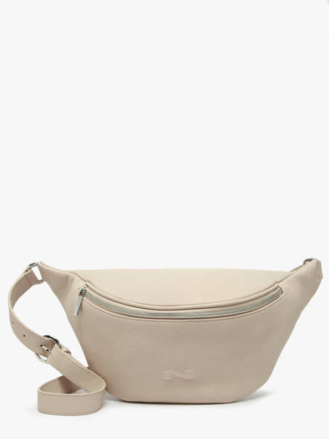 Leather Large Derby Bis Belt Bag Nathan baume Beige n city 22