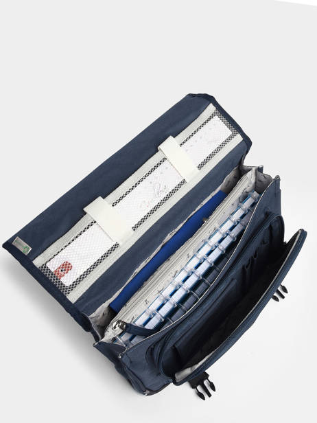 Satchel 2 Compartments Cameleon Blue actual PBBACA35 other view 4