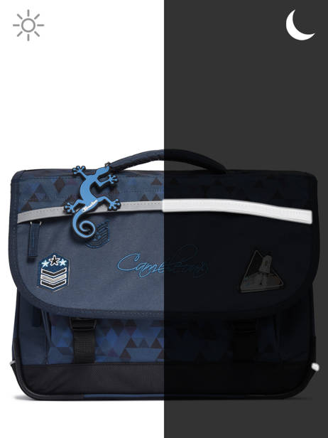 Satchel 2 Compartments Cameleon Blue actual PBBACA35 other view 7