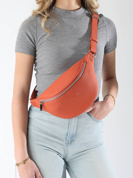 Leather Small Derby Belt Bag Nathan baume Orange n city 25 other view 1