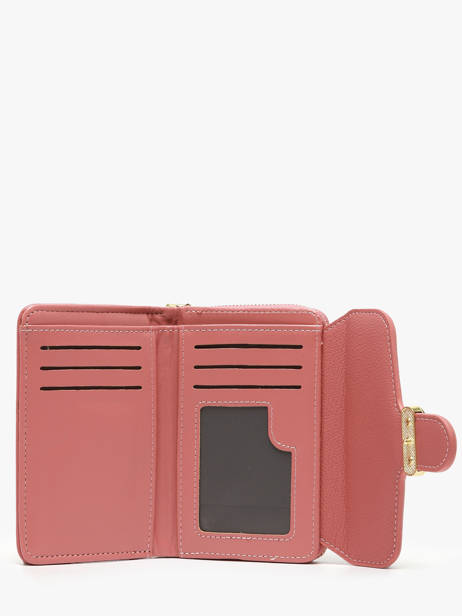 Porte-monnaie Porte-cartes Miniprix Rose safiano 78SM2650 vue secondaire 1