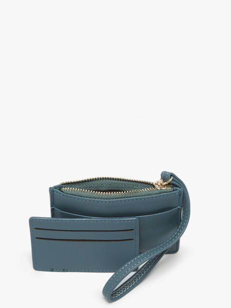 Coin Purse With Card Holder Miniprix Blue slim 78SM2680 other view 1
