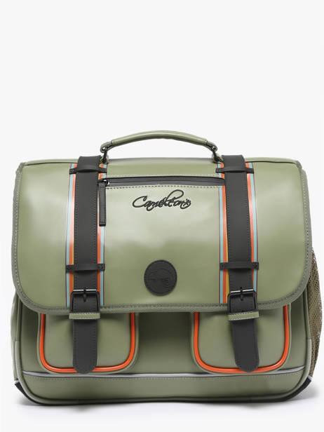 3-compartment Satchel Cameleon Green vintage north PBVWCA41