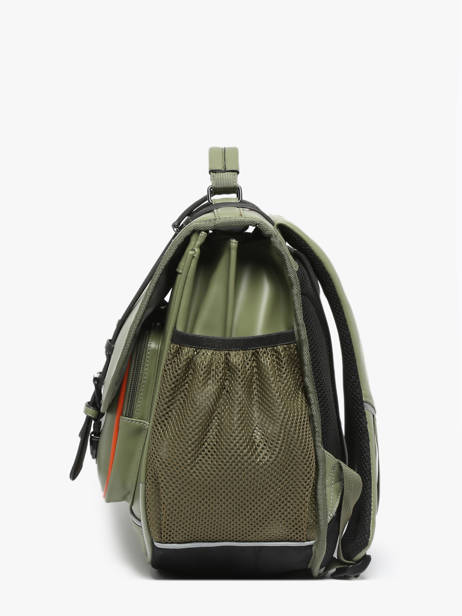 3-compartment Satchel Cameleon Green vintage north PBVWCA41 other view 2