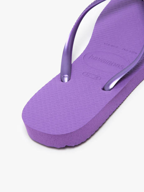 Tongs Slim Havaianas Violet women 4000030F vue secondaire 3