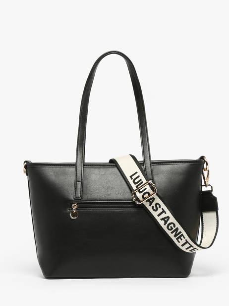 Shoulder Bag Logo Lulu castagnette Black logo YZEURE other view 4