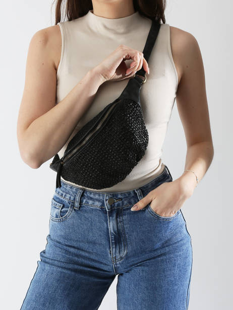 Belt Bag Biba Black leather BRI5L other view 1