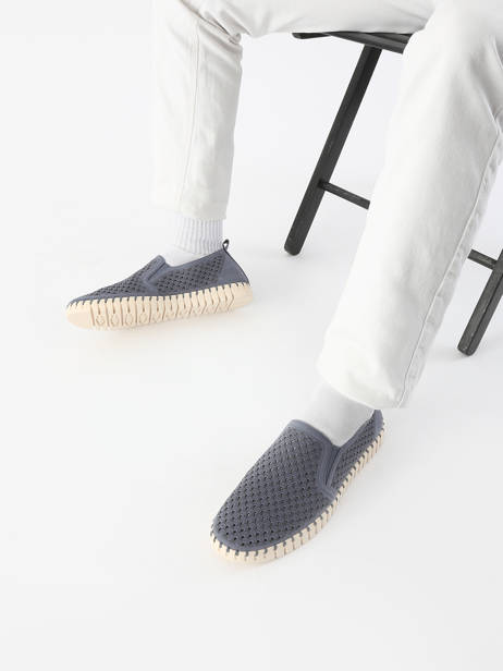 Mocassins Ilse jacobsen Bleu men TULIP140 vue secondaire 1
