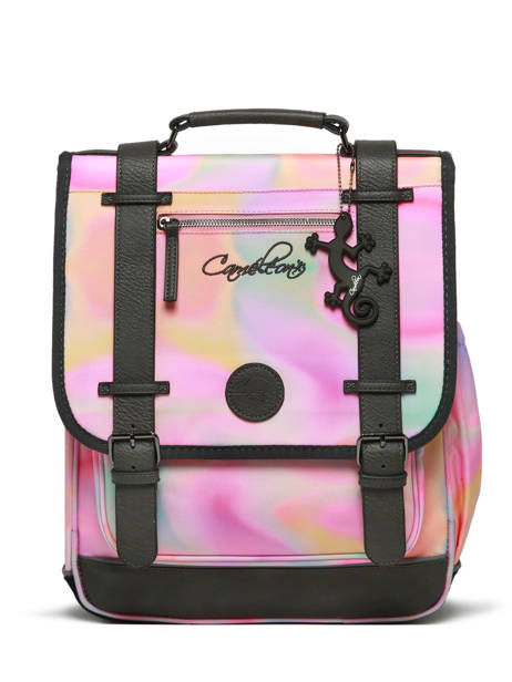 2-compartment Vintage Fantasy Backpack Cameleon Pink vintage fantasy SD39 other view 6