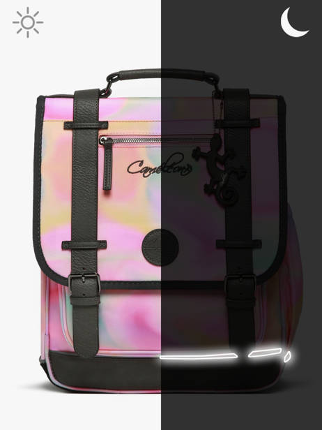 2-compartment Vintage Fantasy Backpack Cameleon Pink vintage fantasy SD39 other view 7