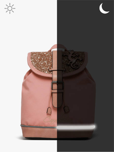 Sac à Dos 1 Compartiment Vintage Fantasy Cameleon Rose vintage fantasy SD25 vue secondaire 7