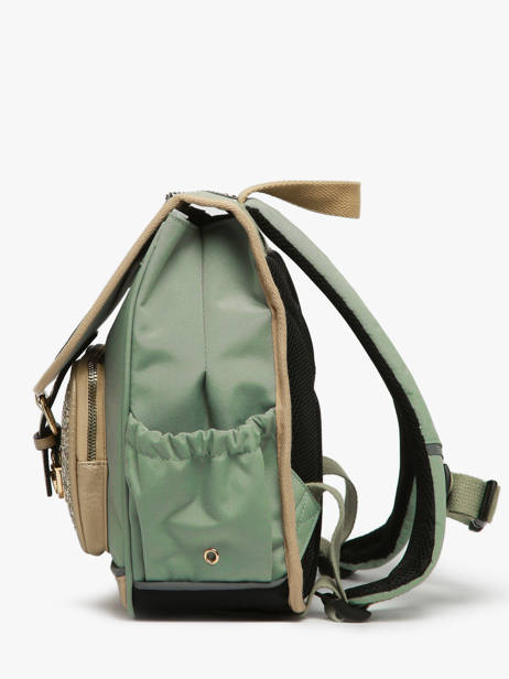 Sac à Dos 1 Compartiment Cameleon Vert vintage fantasy SD30 vue secondaire 2