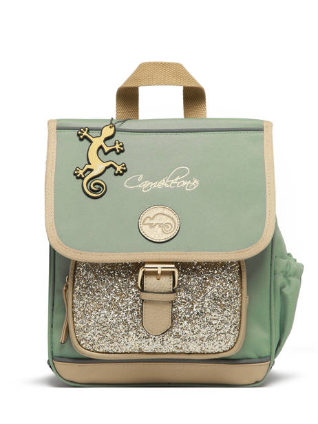 Sac à Dos 1 Compartiment Cameleon Vert vintage fantasy SD30 vue secondaire 7