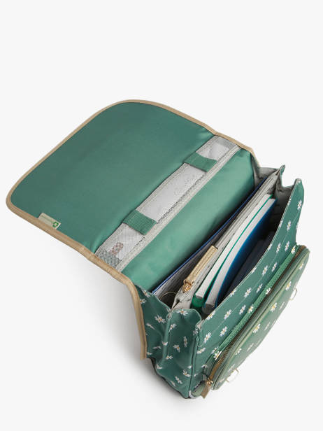 2-compartment Vintage Fantasy Backpack Cameleon Green vintage fantasy SD39 other view 3