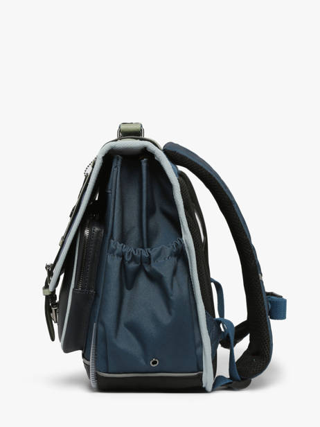 Satchel For Kids 2 Compartments Cameleon Blue vintage urban CA38 other view 2