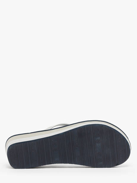 Heeled Flip Flops Isotoner Blue women 94163 other view 4
