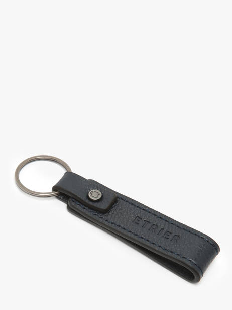 Leather Flandres Keychain Etrier Blue flandres EFLA7850 other view 1