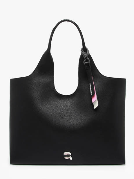 Shoulder Bag K Ikon Polyurethane Karl lagerfeld Black k ikon A3W30096