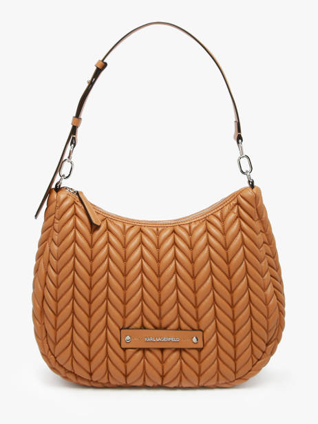 Shoulder Bag K Weave Polyurethane Karl lagerfeld Brown k weave A3W30147