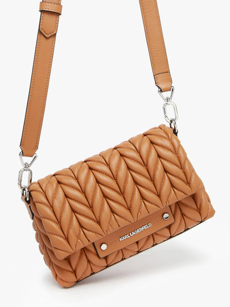 Shoulder Bag K Weave Polyurethane Karl lagerfeld Brown k weave A2W30153 other view 1