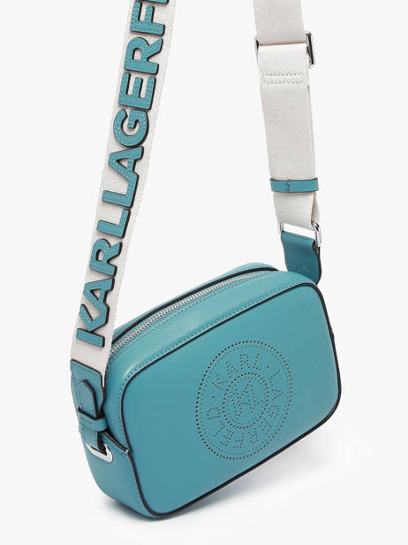 Shoulder Bag K Circle Leather Karl lagerfeld Blue k circle A3W30310 other view 1