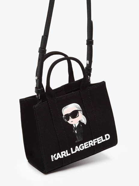 Shoulder Bag K Ikon Cotton Karl lagerfeld Black k ikon A3W50109 other view 1